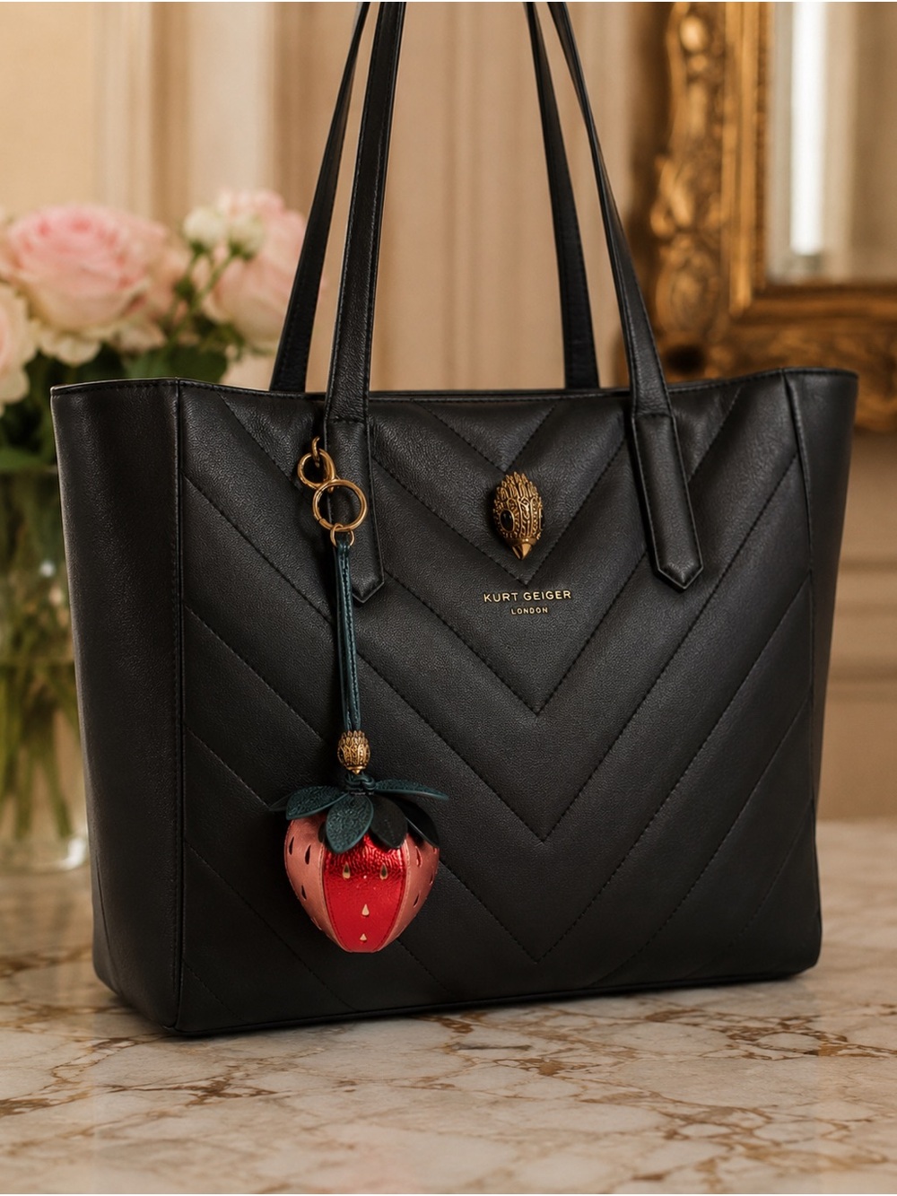 Kurt Geiger Strawberry 🍓 Bagcharm NWOT